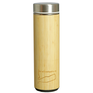 Bamboo thermos bottle