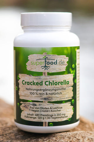 Dose Cracked Chlorella 100% rein & natürlich