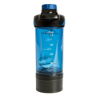 Shaker with powder and "secret" compartment