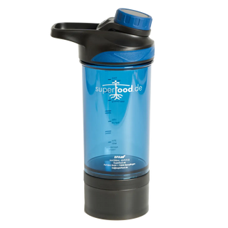 Shaker with powder and "secret" compartment