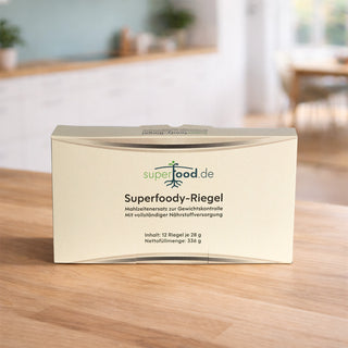 Packung Superfoddy_Riegel 1 Tages Ration 12 Riegel